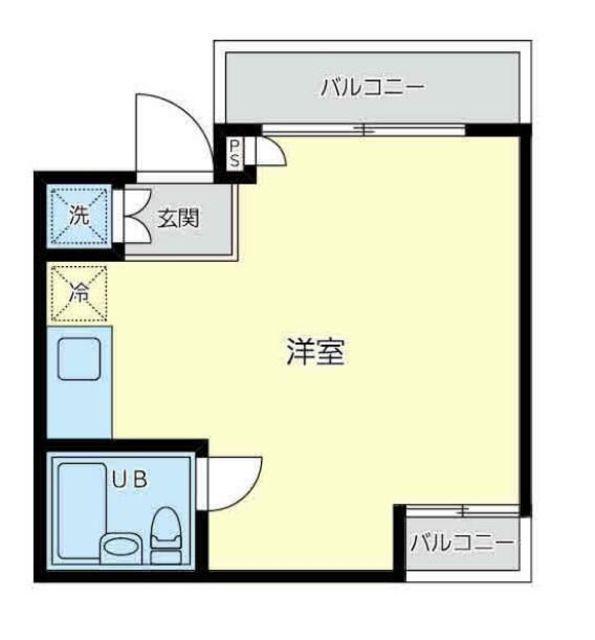 トーシンハイツ東林間(ワンルーム/3階)の間取り写真