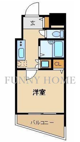 ステージファースト三軒茶屋(1K/3階)の間取り写真