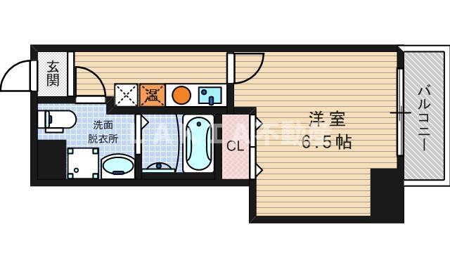 アリバあみだ池(1K/10階)の間取り写真