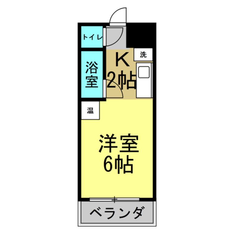 エミナンス東海(ワンルーム/3階)の間取り写真