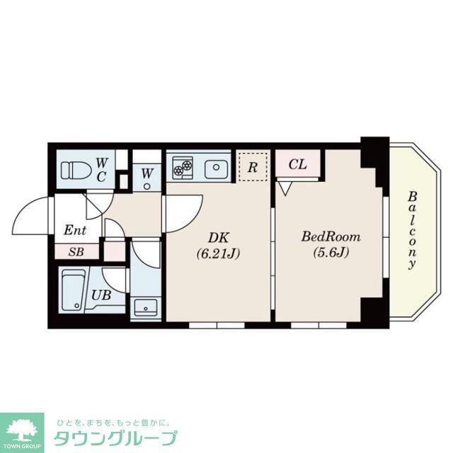エムエー 大口マンション(1DK/4階)の間取り写真