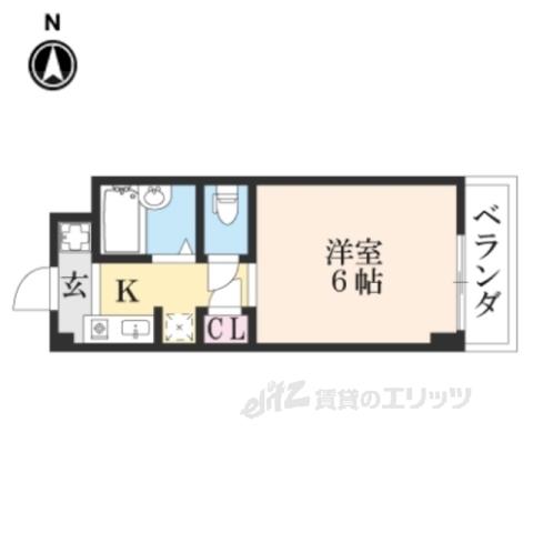 メゾンプリマベーラ(1K/2階)の間取り写真
