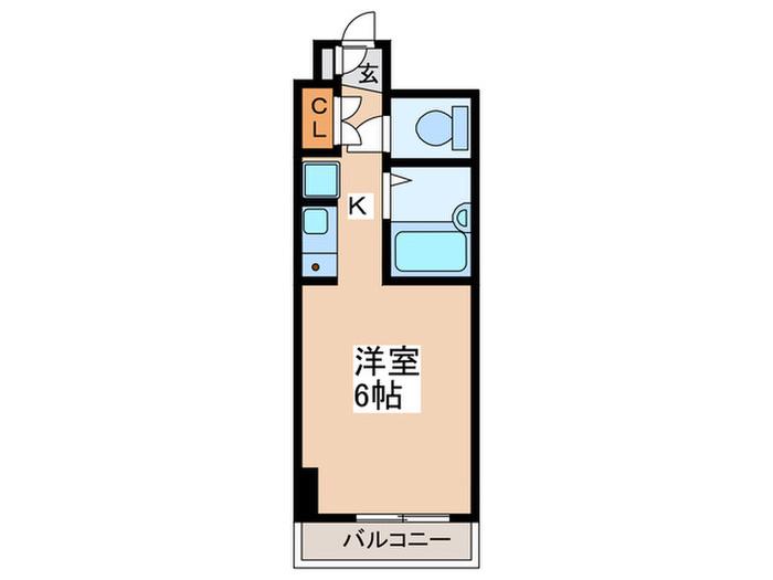 マンション恵A棟(1K/3階)の間取り写真