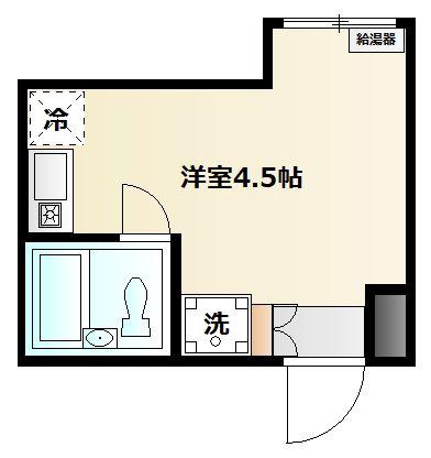 ダイヤモンドレジデンス小岩NSビル(ワンルーム/2階)の間取り写真