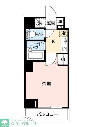 アイル文京音羽(1K/5階)の間取り写真