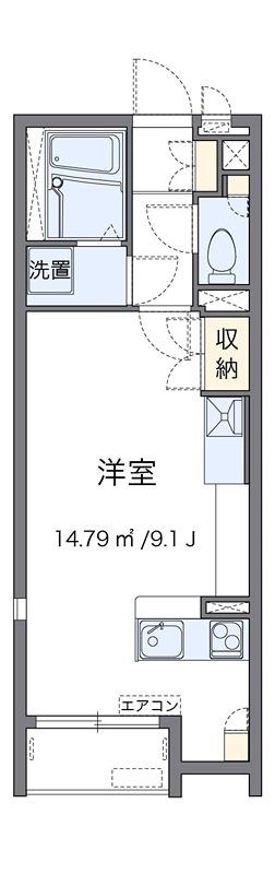 レオネクストサンフラワー4(ワンルーム/2階)の間取り写真