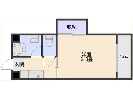 レジデンスDNK(1K/3階)の間取り写真