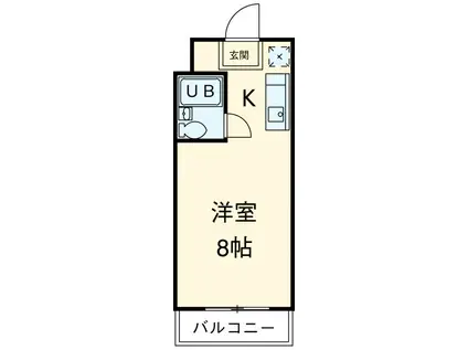 コンフォール根上り松(ワンルーム/1階)の間取り写真