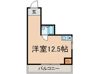 シティアイ五反野(ワンルーム/8階)の間取り写真