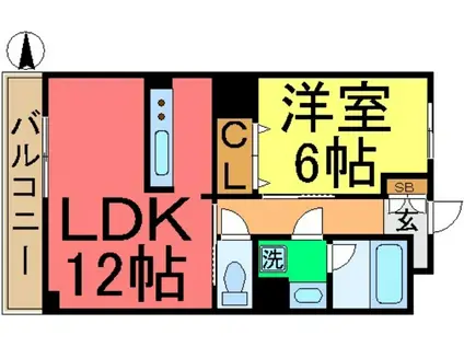 LS BUIL CRAFT(1LDK/2階)の間取り写真