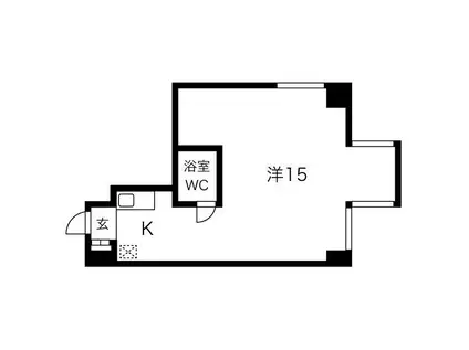 ザ・エステートパレス(1K/2階)の間取り写真