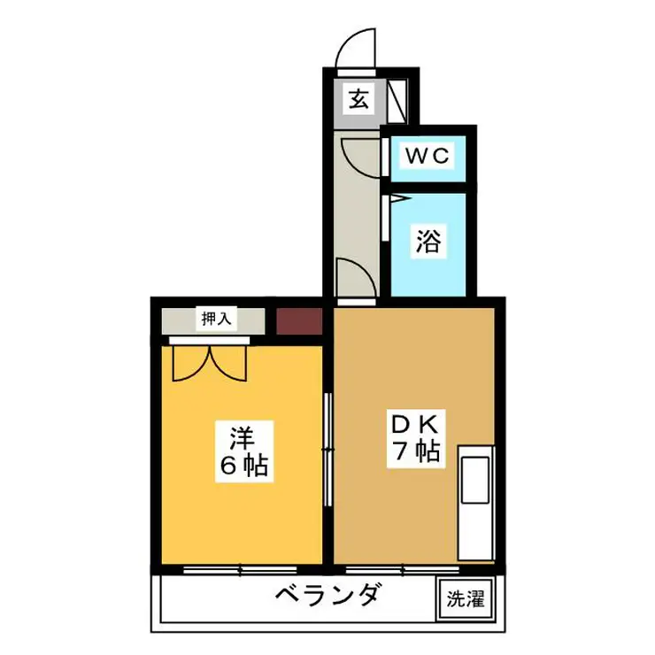 ニットーハイツ 2階階 間取り