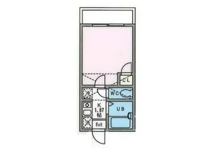 グランツ大岡(1K/2階)の間取り写真