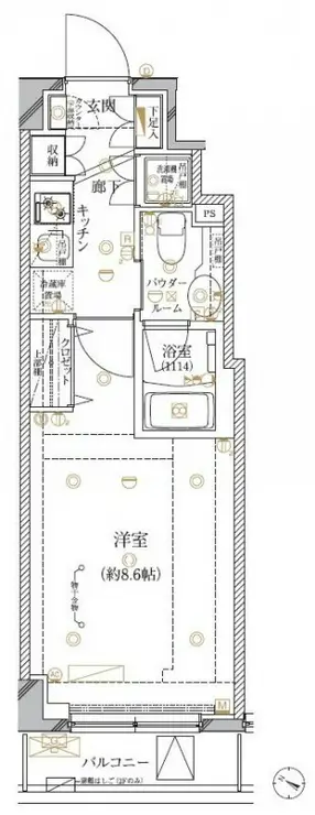 クレイシア板橋志村 2階階 間取り