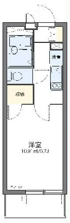 レオパレス桜 4階階 間取り