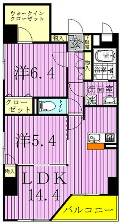Murray Hill 7階階 間取り