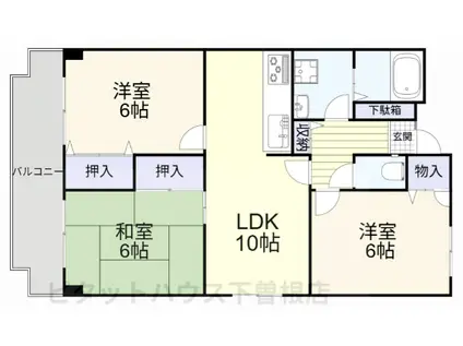 ラ・ファミーユ(3LDK/2階)の間取り写真