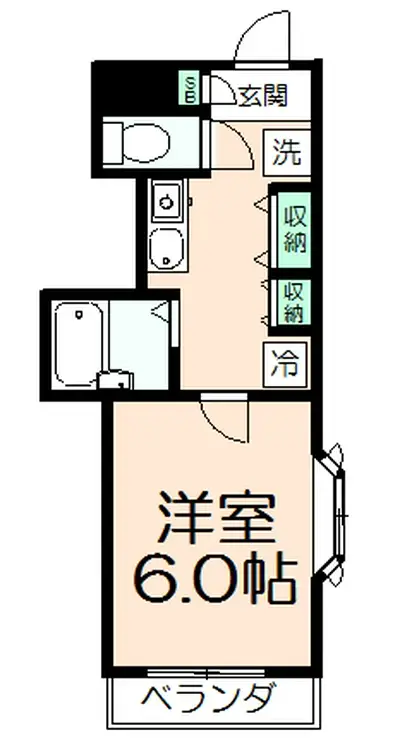 アドニスサザン 1階階 間取り