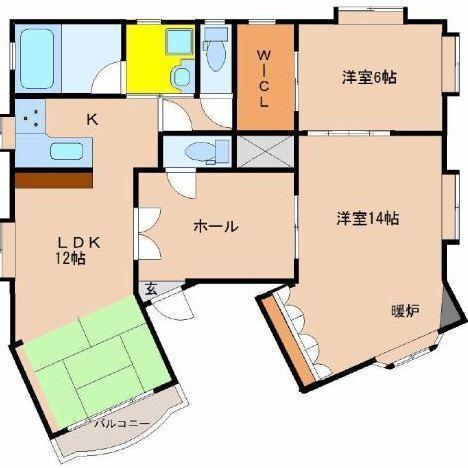 グラン・ヴェルデ(3LDK/4階)の間取り写真