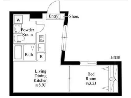 MAISON DE S(1LDK/4階)の間取り写真