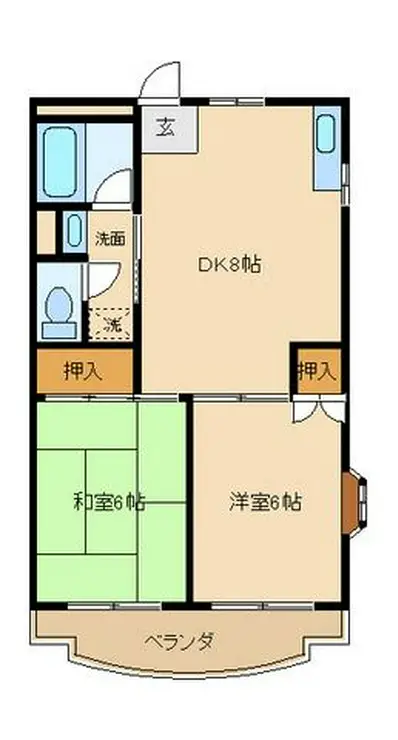 アミティー烏山 2階階 間取り