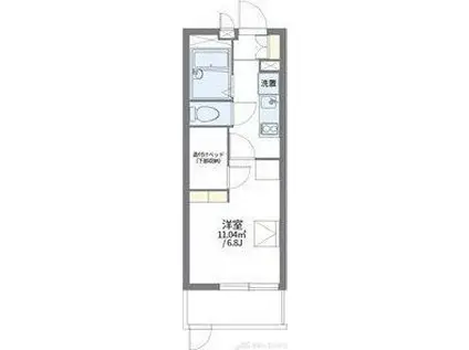 レオパレス吹田(1K/2階)の間取り写真