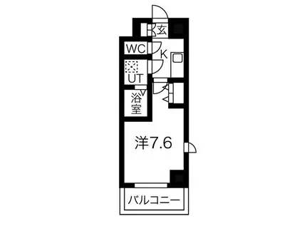 メイクス新栄(1K/3階)の間取り写真