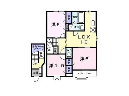 プロヴァンスA(3LDK/2階)の間取り写真