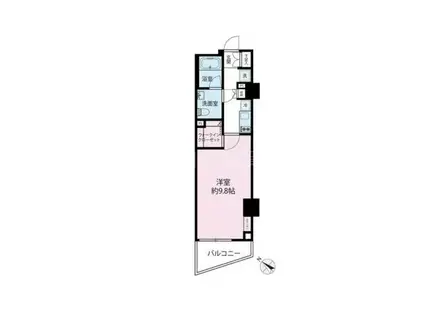 グレイスコート目黒(1K/4階)の間取り写真