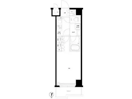 ルーブル武蔵小杉伍番館(1K/5階)の間取り写真
