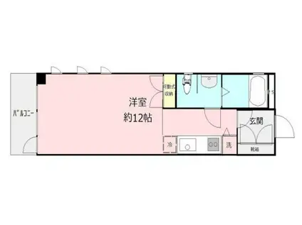 ドエル大森(1K/3階)の間取り写真