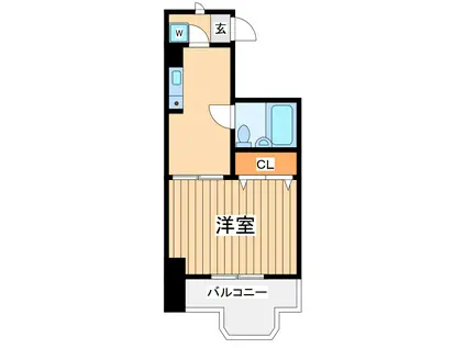 クリオ菊名参番館(1K/3階)の間取り写真