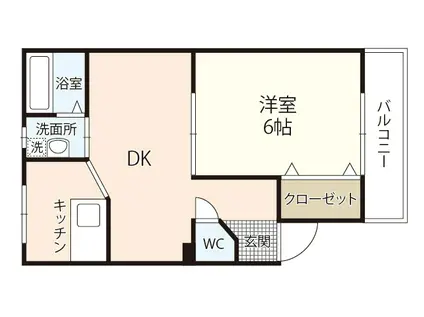 LUMIELE府中(1LDK/3階)の間取り写真