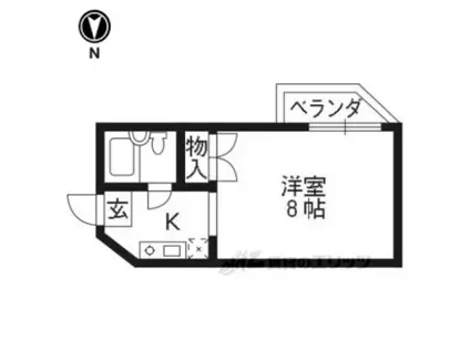 グランデスペランス(1K/2階)の間取り写真