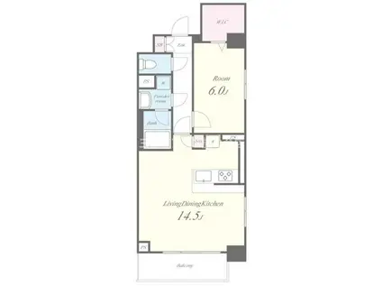 アビティ南大井II(1LDK/3階)の間取り写真