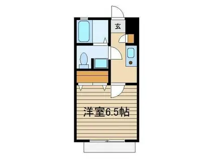 第5大泉グリーンハイツ(1K/1階)の間取り写真