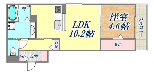 MAISON DE 青木(1LDK/1階)の間取り写真