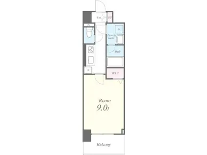 キャナルテラス品川(1K/8階)の間取り写真