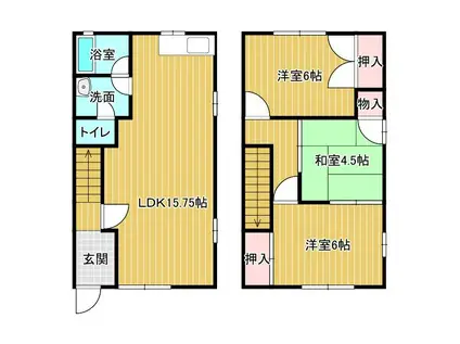国分ガーデンハイツ(3LDK/1階)の間取り写真