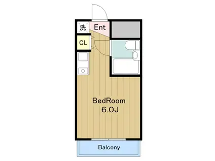 フレスコ永山(1K/1階)の間取り写真