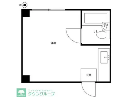 井荻パークハイツ(ワンルーム/3階)の間取り写真