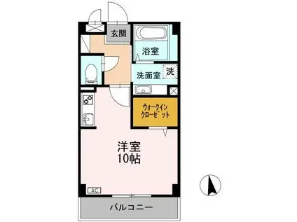 アバンウェル荒川(ワンルーム/3階)の間取り写真