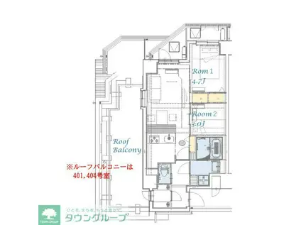 スプランディッド大島(2LDK/6階)の間取り写真