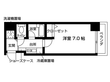 レーヴ錦糸町(ワンルーム/5階)の間取り写真