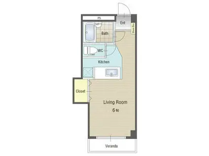 U・TOPIA33(ワンルーム/4階)の間取り写真