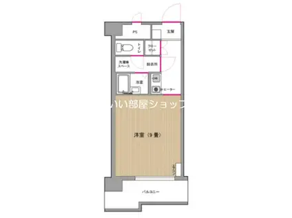 ベルトピア坂出II(1K/3階)の間取り写真