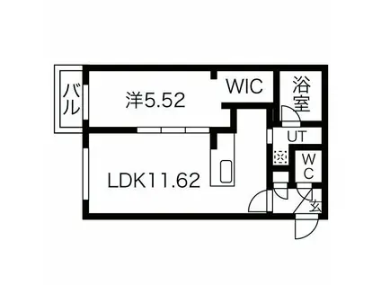 SOL FLOR(1LDK/2階)の間取り写真