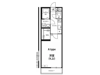 リブリ・みやび(1K/2階)の間取り写真