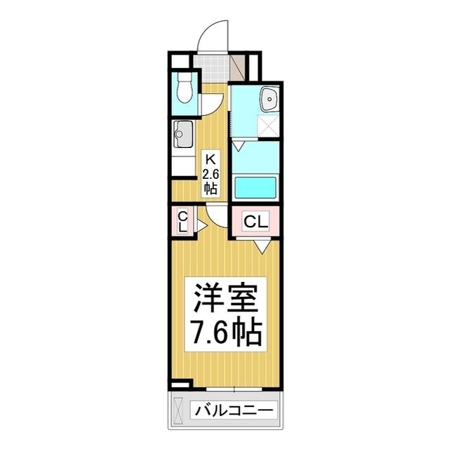 SUMIKAWA(1K/2階)の間取り写真