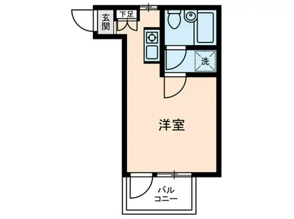 ダイヤモンドレジデンス西日暮里第2(ワンルーム/2階)の間取り写真